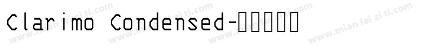 Clarimo Condensed字体转换